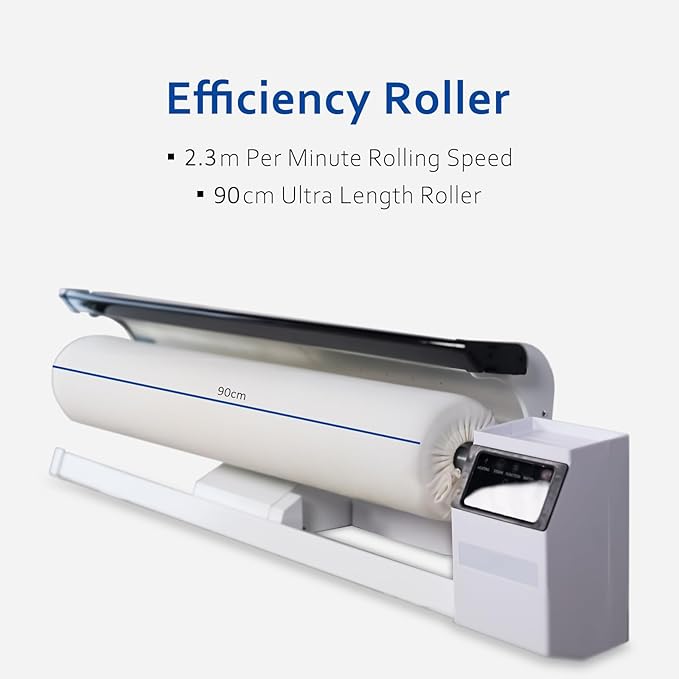 Rotary Roller Steam Press Iron, automatic ironing machine， Continuous Steam for Commercial Home Use. For Bed Sheet,Pillowslip，rotary garment iron (New Machine with stand)