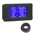 DROK AC Digital Meter, Current Voltage Amperage Power Energy Frequency Factor Multimeter AC 80-260V 100A LCD Digital Display Voltmeter Ammeter 220V 110V Monitor Detector with Current Transformer CT