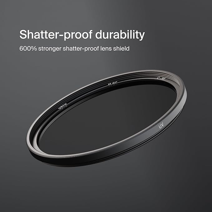 Urth 52mm UV Lens Filter — 30-Layer Nano-Coated, HD Optical Glass UV Camera - Image 2