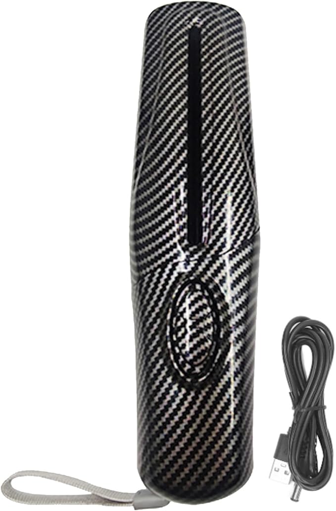 Fafeicy Portable Electric Paper Shredder 4mm Shredding 2 Sheet Capacity USB Powered for Office and Home Use Compact Design with Carbon Fiber Color