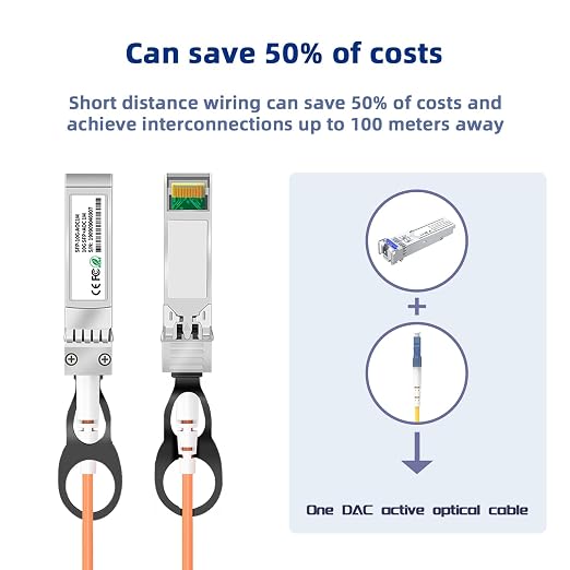 10Gb SFP+ Active Optical Cable for Brocade, Transceivers, 2M/6.5FT OM2 - Image 4