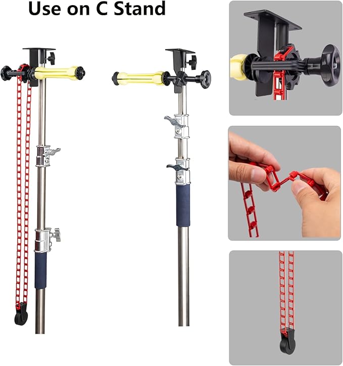 Photography Backdrop Roller Support System, 1 Roller - Image 3