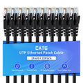 Cat6 Ethernet Cable 1 Feet 10 Pack Network RJ45 Cat6 Internet Patch Cable by XANHAM