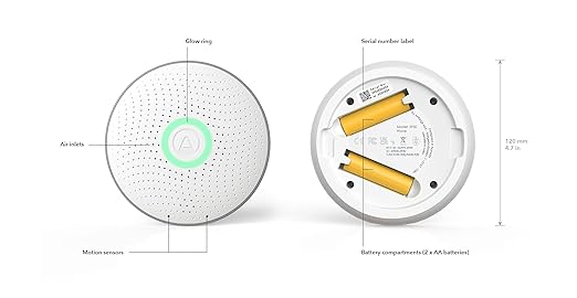 Airthings 2950 Wave Radon - Smart Radon Detector with Humidity & Temperature Sensor – Easy-to-Use – Accurate – No Lab Fees – Battery Operated - Free App