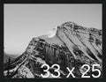 Frame It Easy 33 x 25 Black Grain Wood Frame (Derby)