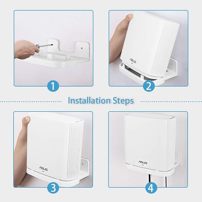 Wall Mount Holder for ASUS ZenWiFi AX AC Whole-Home Tri-Band Mesh System WiFi 6 - Image 4