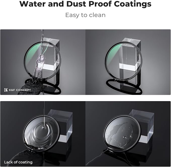 K&F CONCEPT 58mm MC UV Protection Filter Shockproof Tempered Optical Glass - Image 6