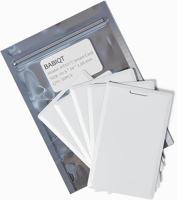 30 PCS T5577 Thick Smart Cards, Contactless 125khz RFID Rewritable Proximity by BABIQT