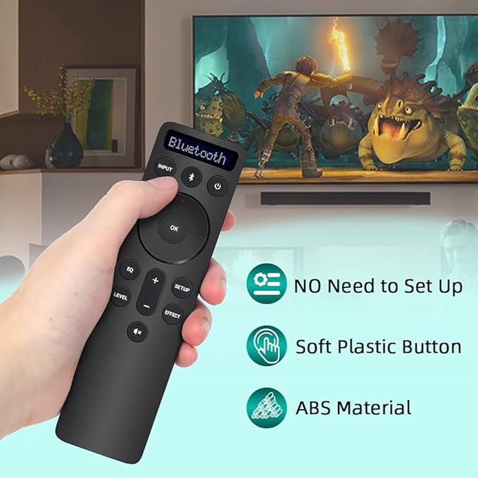 for Vizio Soundbars Bluetooth Backlit Display Remote Controller