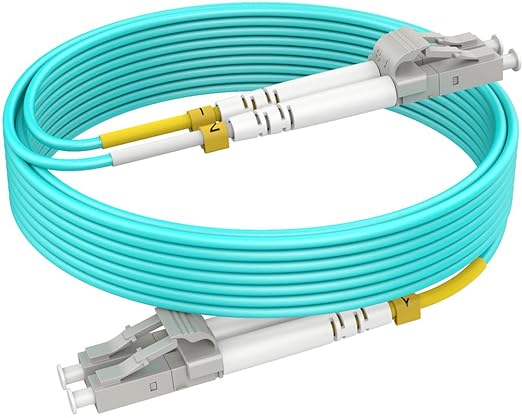 LC to LC Multimode Fiber Patch Cable, 400ft OM3 Fiber Optic Cables, Options by RamboCables