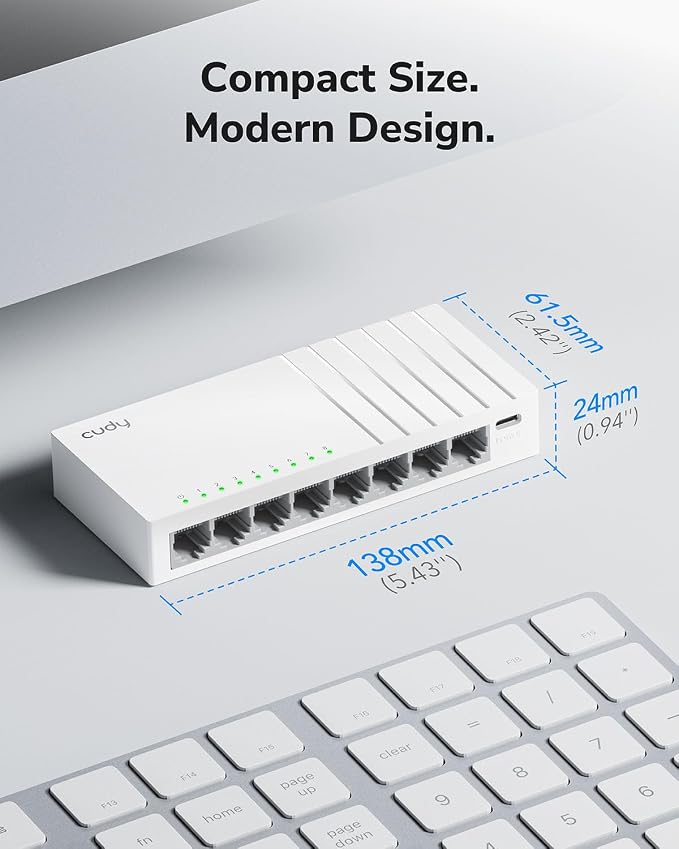 Cudy GS108U 8 Port Gigabit Ethernet Switch - Image 7