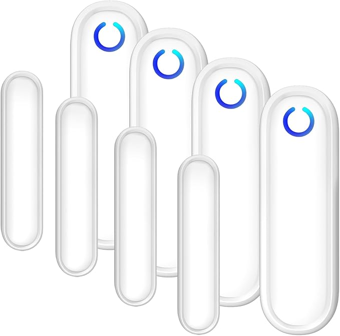Fosmon 4 Pack WaveLink 51018HOM Add-On Door Contact Sensor Unit (No Receiver) - White