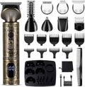Scttomon Beard Trimmer Kit Professional Hair Clipper Zero Gapped T-Blade Electric Shaver Razor Nose Body Trimmer for Men Cordless Grooming Kit 7 in 1