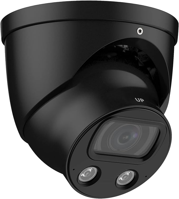 EmpireTech Surveillance & Security Cameras 4K Full-Color Ultra Low Light 8MP 1/1.2" CMOS Smart AI Turret IP Camera 1/1.2" CMOS,Built-in Mic,Motion Detection,PoE and ePoE,IPC-Color4K-T 2.8mm-Black