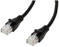 Amazon Basics RJ45 Cat 6 Ethernet Patch Cable, 1Gpbs Transfer Speed, Gold-Plated Connectors, 3 Foot for PC, TV, Tablet, Router, Printer, Black