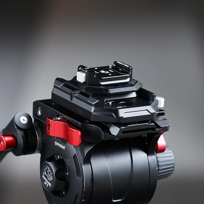FALCAM F38 Quick Release Kit V2, Quick Release System, Base and Plate with 1/4" and 3/8" Screw Thread for Tripod, Monopod, Stabilizer, Slider - F38B3404