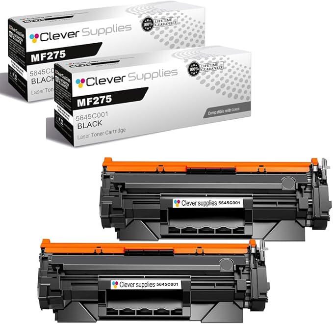 CS Replacement Compatible with Canon MF275DW Toner Cartridge 5645C001 to use with LBP-122DW MF273DW MF275DW (Black, 2-Pack)