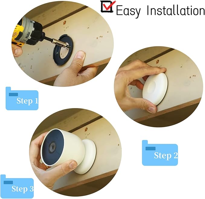 TEYOUYI Mounting Plate for Google Nest Camera Replacement Part for Nest Cam - Image 5
