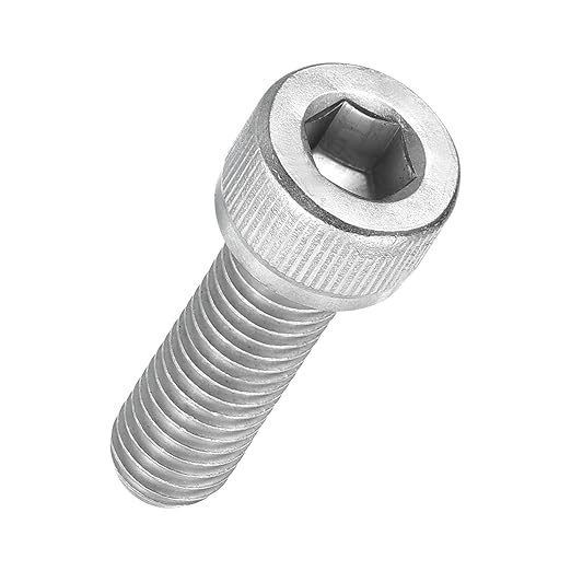 Kozelo 20pcs Socket Head Cap Screws - [M8-1.25 x 25mm] 304 Stainless Steel Allen Socket Drive for Electrical Motor 3D Printing Fan Engine Replacement Use, Silver