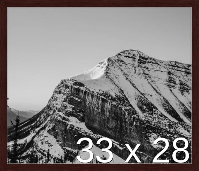 Frame It Easy 33 x 28 Merlot Wood Frame (Derby)