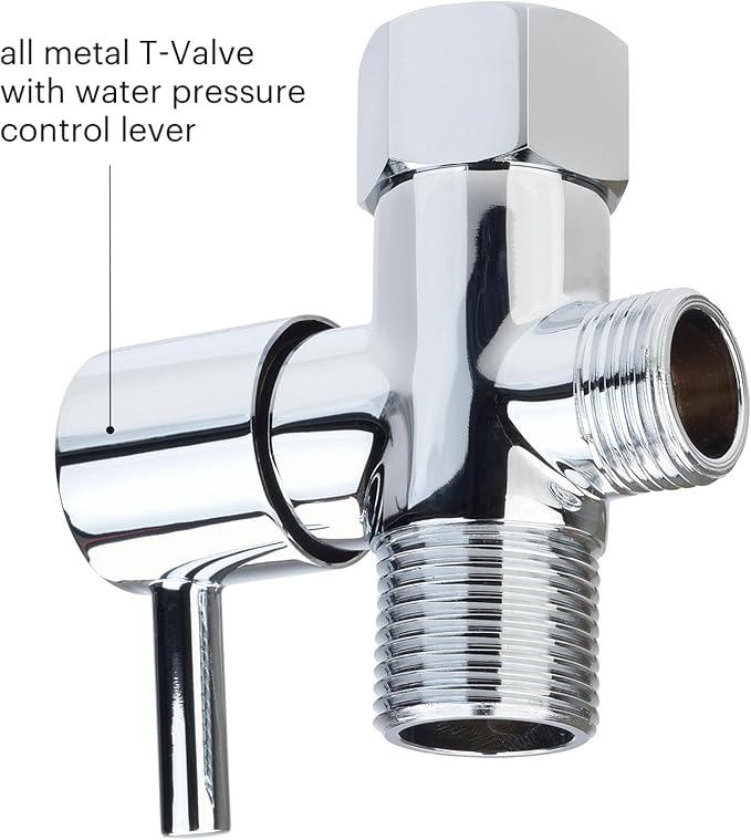 Brondell Hand Held Bidet Sprayer for Toilet: Brondell CleanSpa Advanced Bidet Attachment, Precision Pressure Control Jet Spray, Ergonomic Handheld Bidet for Toilet, Toilet Water Sprayer & Hose Set