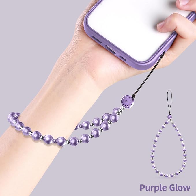 2 Pcs Phone Charm Beaded Strap Cute Cell Phone Wrist Straps String Accessories - Image 4