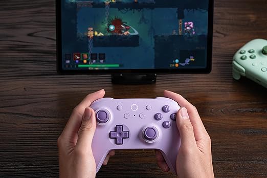 8Bitdo Ultimate 2C Hall Effect Joysticks and Hall Triggers Wireless Controller for Windows PC and Android, with Remappable L4/R4 Bumpers, Turbo function & Rumble vibration (Purple)