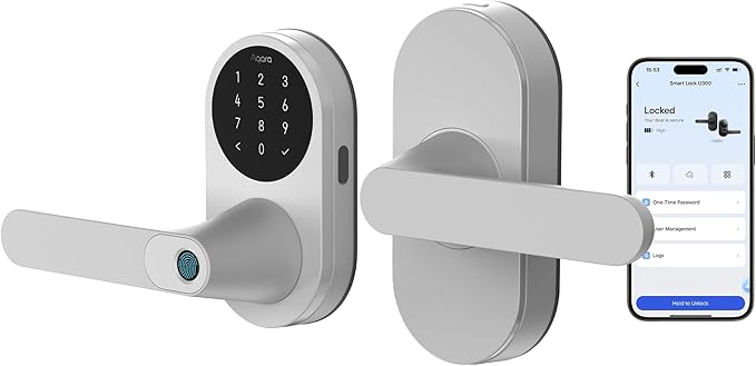 Aqara Smart Lock U300 Upgraded Version, Fingerprint Keyless Entry Door Lock by Aqara