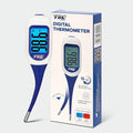 FDK Large LCD Screen Digital Thermometer for Fever, 10 Seconds Fast & Accurate Readings, Large LCD Dual Color Backlight Flexible Tip Ideal for Adults Kids and Babies FSA