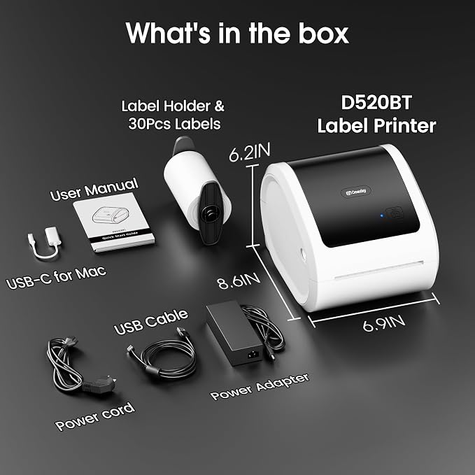 Bluetooth Shipping Label Printer 4x6 - Image 9