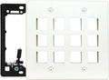 DIYTECH Keystone Wall Plate, 2 Gang Keystone Wall Plate, 12 Port Keystone Jack by DIYTECH
