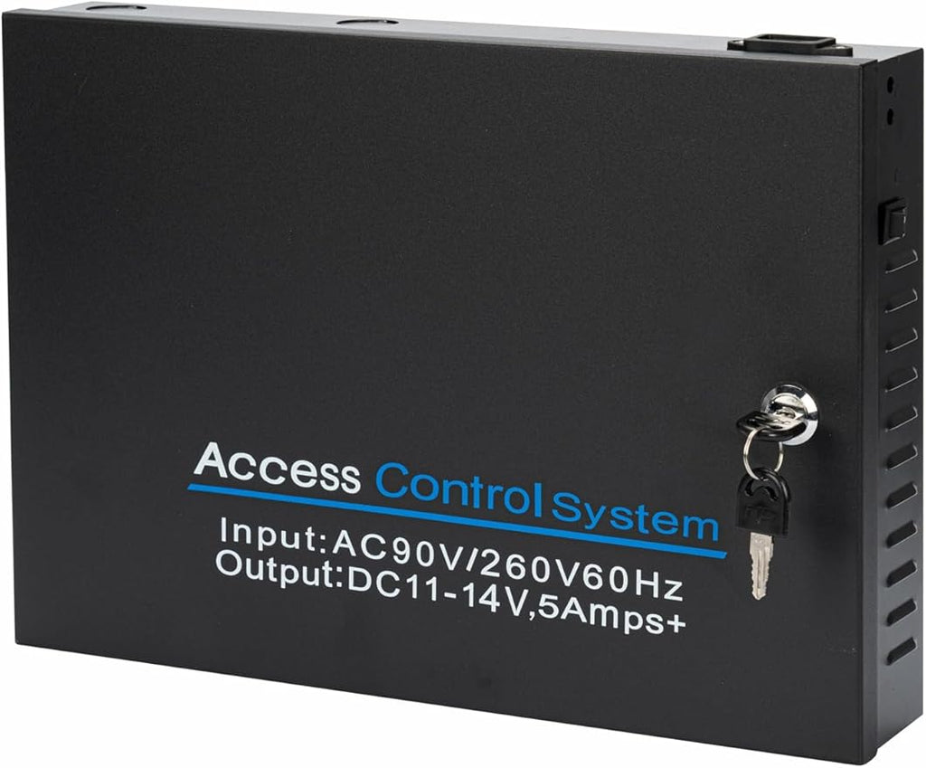 MENGQI-CONTROL 2 Doors PIR Exit Motion Sensor Access Control Metal Waterproof Keypad Reader Big Space Power Supply Box(can Put in Backup Battery) Strike Lock Digital Lock System