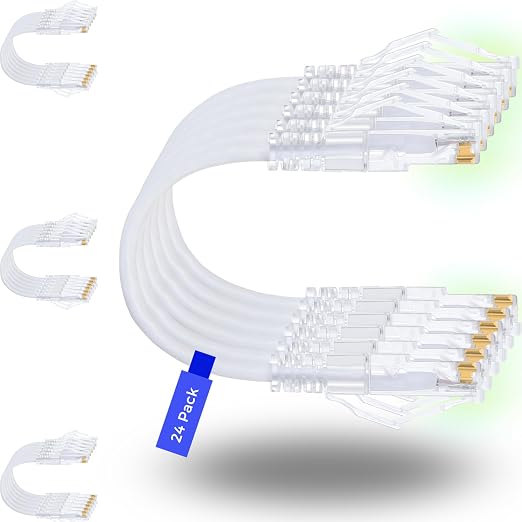 Rapink Patch Cables Cat6/ Cat6a 10ft Slim, Cat6a Ethernet Patch Cable 10G by Rapink