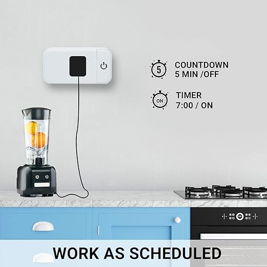 Lunabode LED Smart Plug - 2 Pack Smart Home 2.4G Wi-Fi Plugs Outlet Works with Echo, Alexa & Google Home | Smart Plug for Home with Timer, Remote,Voice & Group Controller | No Hub Required