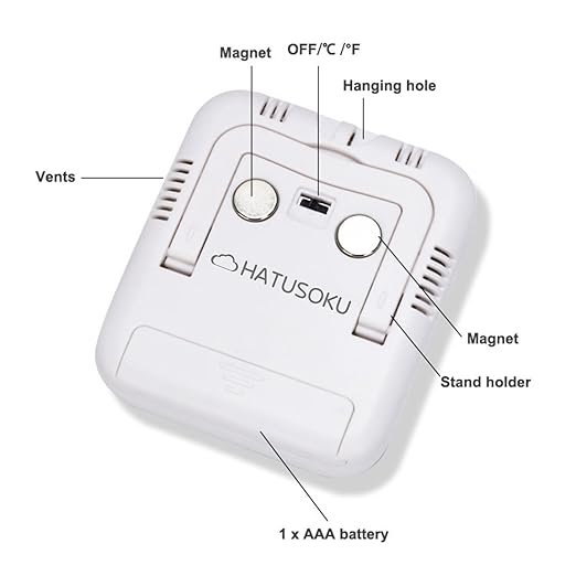 HATUSOKU Pack of 2 Digital Thermometer and Hygrometer - Image 7