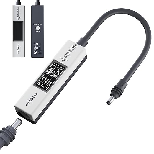 Starlink Power Monitor for Mini & Gen 3, Real-Time Power Meter Tester with OLED Display, On/Off Switch, 0-57V Input/OverCurrent Protection for Starlink Mini Accessories & Car Adapter