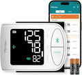 Meraw Blood Pressure Monitor Adult Cuff, Blood Pressure Cuff Monitor Wrist, Blood Pressure Machine Home Use 5.3-8.5" Irregular Heartbeat Monitoring APP Automatic Bluetooth High Accuracy Aspen White