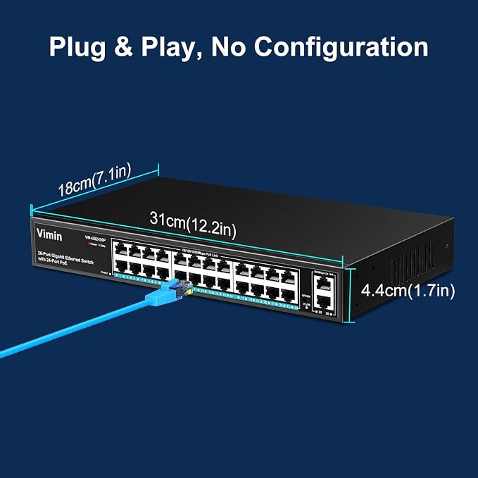 24 Port Gigabit PoE Switch - Image 5