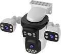 EVERSECU Triple Lens WiFi PTZ Security Camera, Three Cameras in One, Side by EVERSECU