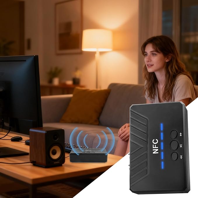 Wireless Audio Receiver, Compatibles With Old Stereo Systems, 10.5cm, B-luetooth Audio Adapter, Portable Music Receiver, Easy Installation And Travel-Friendly, For Driver, Gamers, Traveler Or Home Use