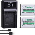 Tectra 2-Pack Li-50B D-LI92 Battery and LED USB Charger Compatible by Unknown