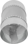 Repa Market 4" Inch Flexible Vibration And Noise Reducing Coupler - Female Fit Duct Connector – Galvanized Steel Coupling for Joining Two Male Duct Fittings – HVAC Ventilation Inline Joint