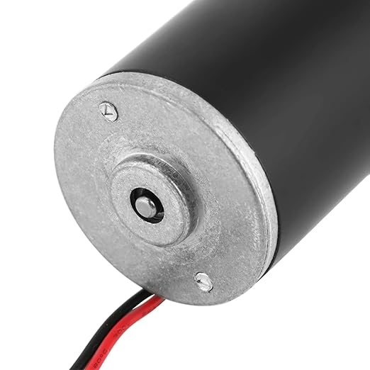12V 200RPM 5840 31ZY Permanent Magnet DC Turbo Geared Motor Reduction Motor for Remote Control Curtains Paper Shredders Black 1Pcs