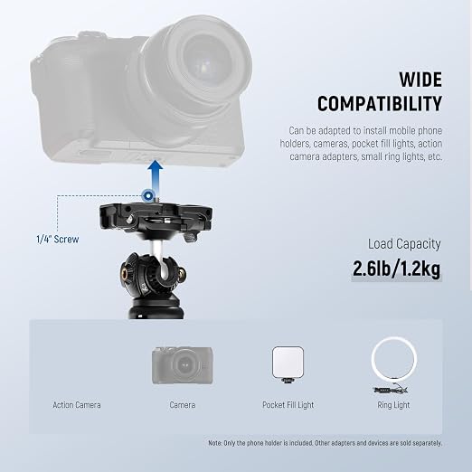 NEEWER TP38 Phone Camera Tripod Selfie Stick - Image 5