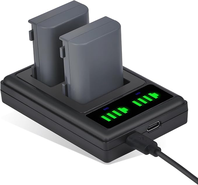 Pickle Power NB-2L NB-2LH Battery 2 Pack and LED Dua Charger by PicklePower