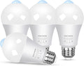 Motion Sensor Light Bulbs Outdoor 4 Packs 13W Security LED Bulb, Indoor E26 by MikeWin