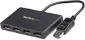 StarTech.com 4-Port DisplayPort 1.2 Splitter, DisplayPort to 4x DP Multi-Monitor Adapter, Quad 1080p 60Hz Computer MST Hub, Windows Only, No Drivers (MSTDP124DP)