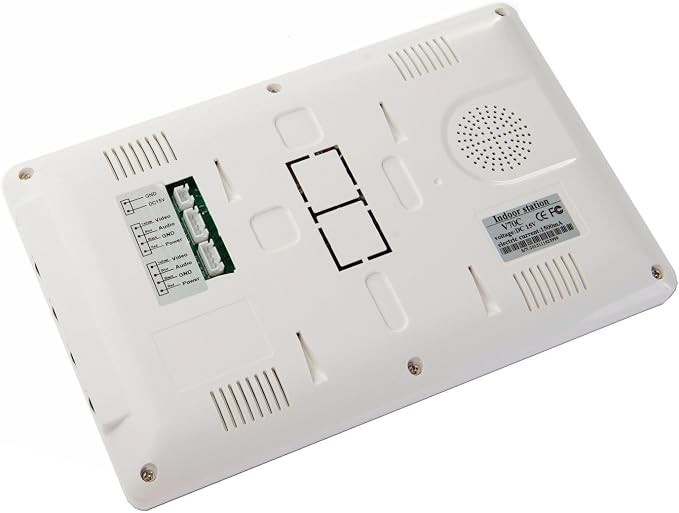 3 Units Apartment Video Intercom System, 7 Inch Monitor Wired Video Doorbell - Image 5