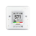 SAF Aranet4 Home: Wireless Indoor Air Quality Monitor for Office or School (CO2, Temperature, Humidity and More) Portable, Battery Powered, E-Ink Screen, App for Configuration & Data History