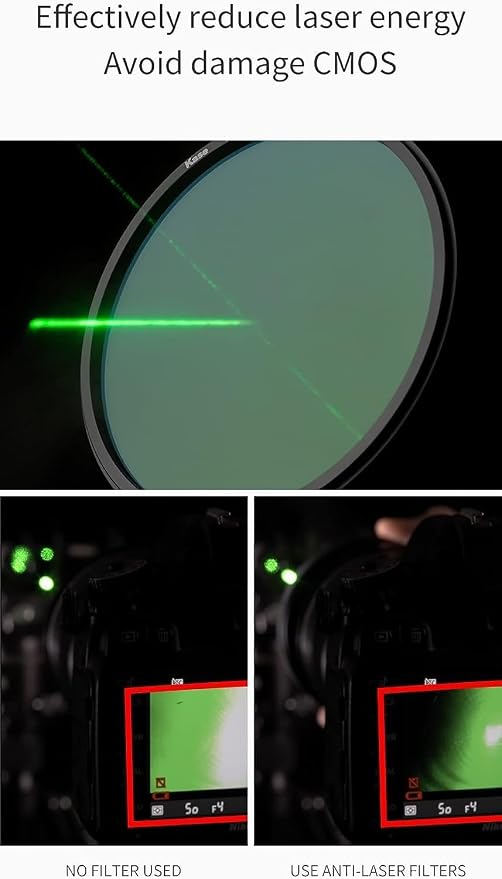 Kase Revolution Anti-Laser Filter Magnetic Shockproof Tempered Optical Glass - Image 3